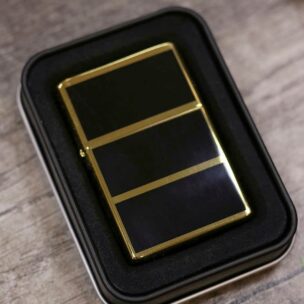 Zorro Lighter - Black and Gold Brick