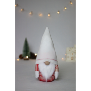 Red and White Christmas gnome 33cm
