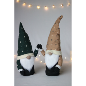 Beige and Green Christmas Gnomes Combo