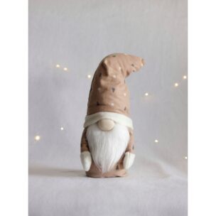 Beige Christmas Gnome 33cm