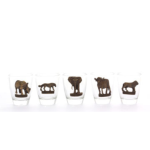Souvenir - Tot glass - Big 5 set