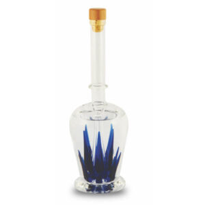Tequila Decanter with blue Agave design