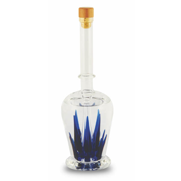 Tequila Decanter with blue Agave design