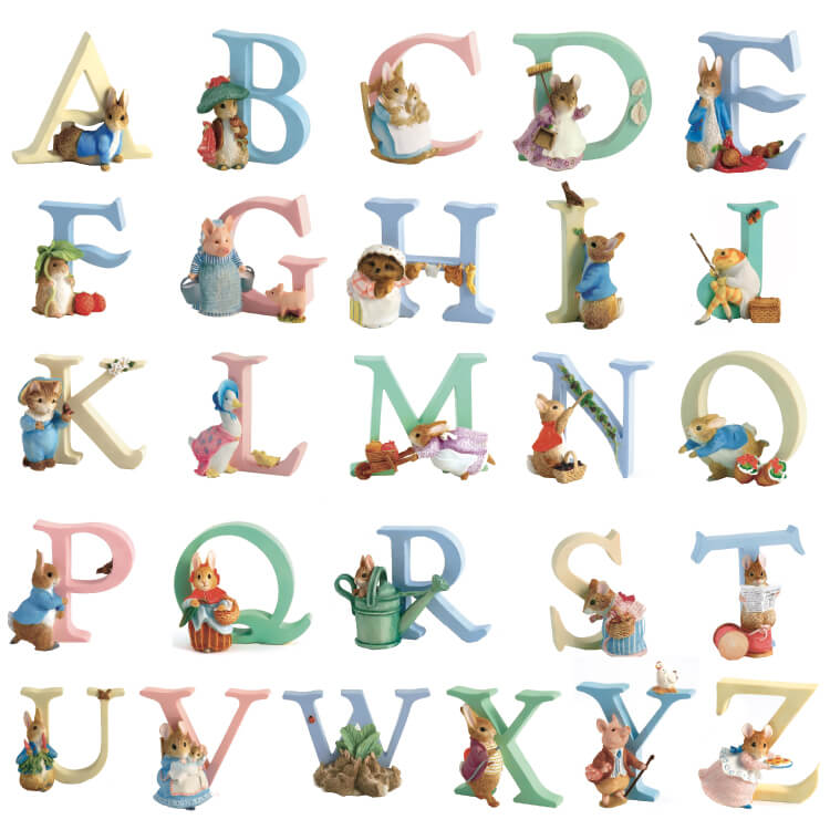 Beatrix Potter A-Z letters