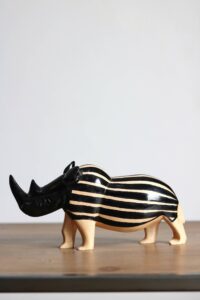 Hand-carved Striped Rhino