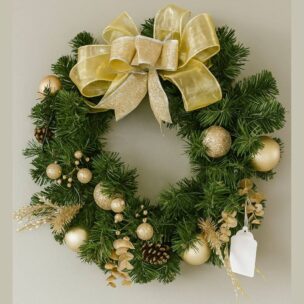 Wreath - Gold detail - 40cm
